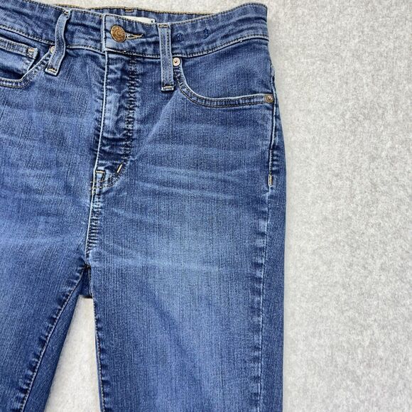 Madewell Jeans Women’s 26 Curvy High Rise Skinny Medium Wash Denim - Picture 3 of 16